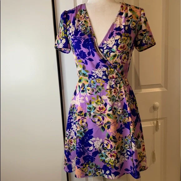Charles Henry Faux Wrap Dress - Picture 3 of 6